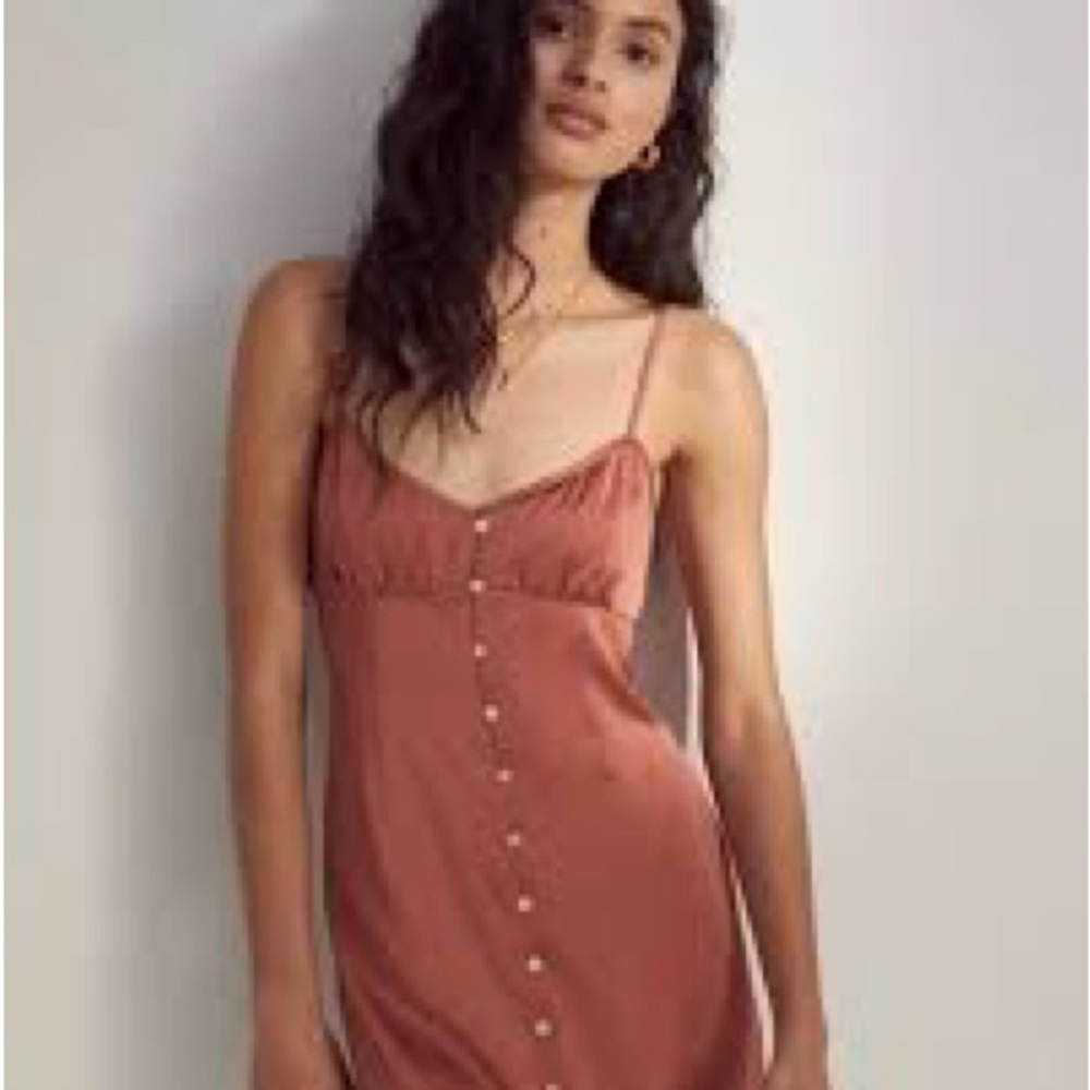 Aritzia Wilfred Blue Slip Dress